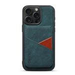 For iPhone 16 Pro ESEBLE E2 Retro Texture Card Slots MagSafe RFID Leather Case(Dark Green) - Image 2