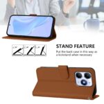 For iPhone 17 Pro Max Skin Feel Solid Color Leather Phone Case with Lanyard(Brown) - Image 3
