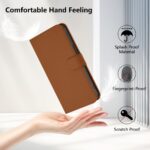 For iPhone 17 Pro Max Skin Feel Solid Color Leather Phone Case with Lanyard(Brown) - Image 8