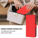 For iPhone 17 Pro Max Skin Feel Solid Color Leather Phone Case with Lanyard(Red) - Image 4