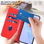 For iPhone 17 Pro Max Skin Feel Solid Color Leather Phone Case with Lanyard(Red) - Image 5