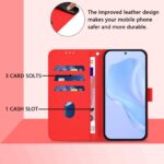 For iPhone 17 Pro Max Skin Feel Solid Color Leather Phone Case with Lanyard(Red) - Image 8