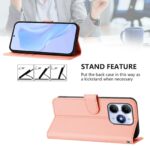 For iPhone 17 Pro Max Skin Feel Solid Color Leather Phone Case with Lanyard(Pink) - Image 2
