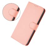 For iPhone 17 Pro Max Skin Feel Solid Color Leather Phone Case with Lanyard(Pink) - Image 4