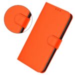 For iPhone 17 Pro Max Skin Feel Solid Color Leather Phone Case with Lanyard(Orange) - Image 2