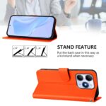 For iPhone 17 Pro Max Skin Feel Solid Color Leather Phone Case with Lanyard(Orange) - Image 3