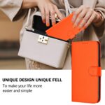 For iPhone 17 Pro Max Skin Feel Solid Color Leather Phone Case with Lanyard(Orange) - Image 4