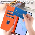 For iPhone 17 Pro Max Skin Feel Solid Color Leather Phone Case with Lanyard(Orange) - Image 6