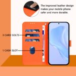For iPhone 17 Pro Max Skin Feel Solid Color Leather Phone Case with Lanyard(Orange) - Image 7