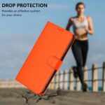 For iPhone 17 Pro Max Skin Feel Solid Color Leather Phone Case with Lanyard(Orange) - Image 9