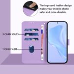 For iPhone 17 Pro Max Skin Feel Solid Color Leather Phone Case with Lanyard(Lavender Purple) - Image 7