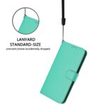 For iPhone 17 Pro Max Skin Feel Solid Color Leather Phone Case with Lanyard(Green) - Image 5