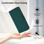 For iPhone 17 Pro Max Skin Feel Solid Color Leather Phone Case with Lanyard(Dark Green) - Image 8