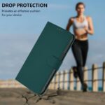 For iPhone 17 Pro Max Skin Feel Solid Color Leather Phone Case with Lanyard(Dark Green) - Image 9