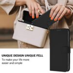 For iPhone 17 Pro Max Skin Feel Solid Color Leather Phone Case with Lanyard(Black) - Image 4