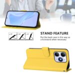 For iPhone 17 Pro Max Skin Feel Solid Color Leather Phone Case with Lanyard(Lemon Yellow) - Image 3