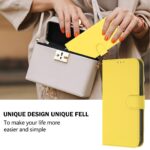 For iPhone 17 Pro Max Skin Feel Solid Color Leather Phone Case with Lanyard(Lemon Yellow) - Image 4