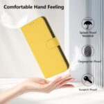 For iPhone 17 Pro Max Skin Feel Solid Color Leather Phone Case with Lanyard(Lemon Yellow) - Image 8