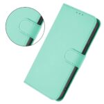 For iPhone 17 Pro Max Skin Feel Solid Color Leather Phone Case with Lanyard(Mint Green) - Image 2