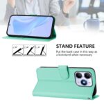 For iPhone 17 Pro Max Skin Feel Solid Color Leather Phone Case with Lanyard(Mint Green) - Image 3