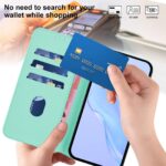 For iPhone 17 Pro Max Skin Feel Solid Color Leather Phone Case with Lanyard(Mint Green) - Image 6