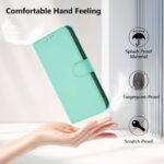For iPhone 17 Pro Max Skin Feel Solid Color Leather Phone Case with Lanyard(Mint Green) - Image 8
