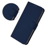 For iPhone 17 Pro Max Skin Feel Solid Color Leather Phone Case with Lanyard(Navy Blue) - Image 2
