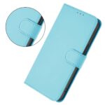 For iPhone 17 Pro Max Skin Feel Solid Color Leather Phone Case with Lanyard(Sky Blue) - Image 2
