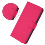 For iPhone 17 Pro Max Skin Feel Solid Color Leather Phone Case with Lanyard(Rose Red) - Image 2
