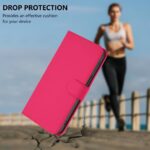 For iPhone 17 Pro Max Skin Feel Solid Color Leather Phone Case with Lanyard(Rose Red) - Image 9