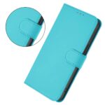 For iPhone 17 Pro Max Skin Feel Solid Color Leather Phone Case with Lanyard(Lake Blue) - Image 2