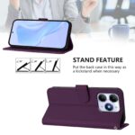 For iPhone 17 Pro Max Skin Feel Solid Color Leather Phone Case with Lanyard(Violet) - Image 3