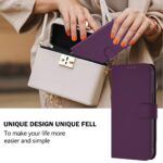 For iPhone 17 Pro Max Skin Feel Solid Color Leather Phone Case with Lanyard(Violet) - Image 4