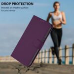 For iPhone 17 Pro Max Skin Feel Solid Color Leather Phone Case with Lanyard(Violet) - Image 9