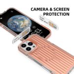 For iPhone 16 Pro Max Mutural Corrugated Texture Magsafe Magnetic Shockproof Phone Case(Silver) - Image 3