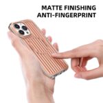 For iPhone 16 Pro Max Mutural Corrugated Texture Magsafe Magnetic Shockproof Phone Case(Silver) - Image 5