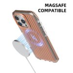 For iPhone 16 Pro Max Mutural Corrugated Texture Magsafe Magnetic Shockproof Phone Case(Silver) - Image 6