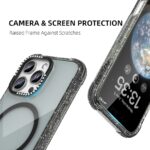 For iPhone 16 Mutural Blink Series Glitter Edge MagSafe Magnetic Phone Case(Blue) - Image 4