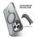 For iPhone 16 Mutural Blink Series Glitter Edge MagSafe Magnetic Phone Case(Blue) - Image 6