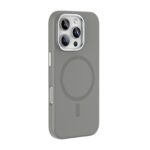 For iPhone 16 Pro Mutural Karen Series Liquid Silicone MagSafe Magnetic Phone Case(Grey)