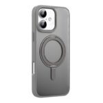 For iPhone 16 Mutural Armor Series MagSafe Magnetic Holder Phone Case(Grey)