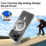 For iPhone 17 Pro IMAK Space Shield PC + TPU Airbag Shockproof MagSafe Phone Case(Transparent) - Image 4