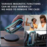 For iPhone 16 Pro RedPepper Transparent Dot IP68 Waterproof Triple-proof MagSafe Phone Case(Black Blue) - Image 5