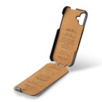 For iPhone 16 Plus Fierre Shann 64 Texture Vertical Flip PU Leather Phone Case(Black) - Image 2