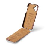 For iPhone 16 Plus Fierre Shann 64 Texture Vertical Flip PU Leather Phone Case(Brown) - Image 2