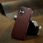 For iPhone 16 Plus Fierre Shann 64 Texture Vertical Flip PU Leather Phone Case(Brown) - Image 6