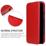 For iPhone 16 Plus Fierre Shann Top Layer Cowhide Business Magnetic Leather Phone Case(Red) - Image 5