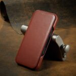 For iPhone 16 Plus Fierre Shann Top Layer Cowhide Business Magnetic Leather Phone Case(Brown) - Image 2