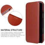 For iPhone 16 Plus Fierre Shann Top Layer Cowhide Business Magnetic Leather Phone Case(Brown) - Image 5
