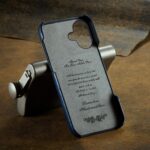 For iPhone 16 Plus Fierre Shann Retro Oil Wax Texture Card Slots PU Leather Phone Case(Blue) - Image 3